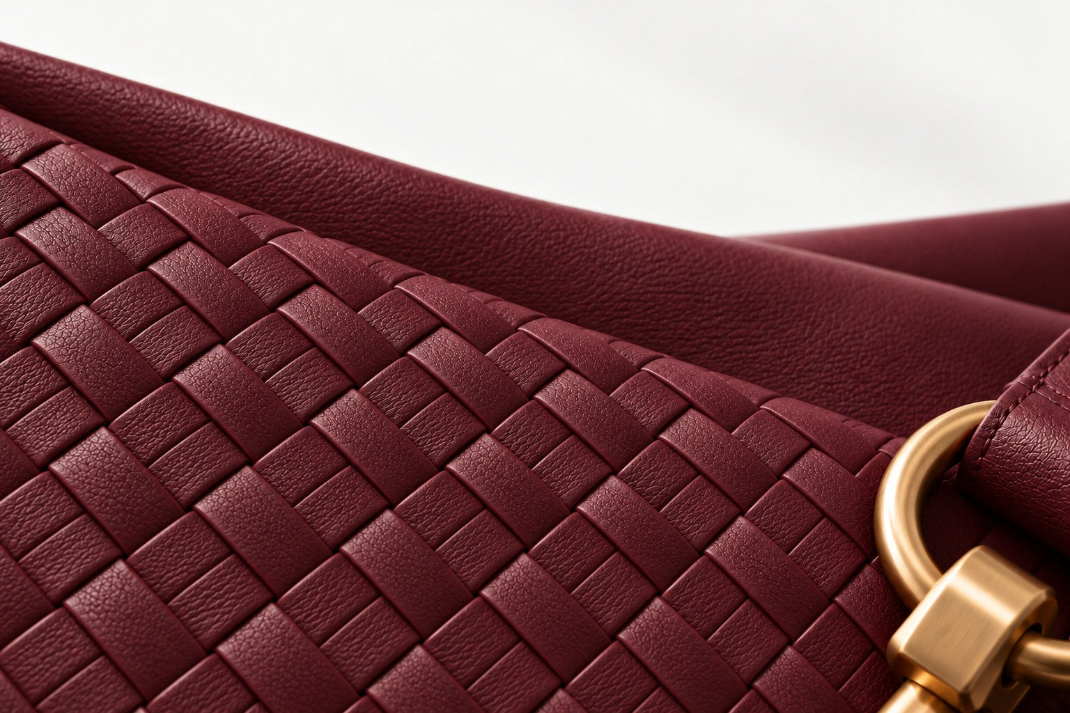 Design concept showing the interlaced Bordeaux woven pattern in close detail